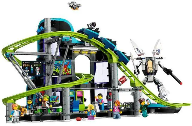 Alt view image 4 of 7 - LEGO 60421 City Robot World Roller-Coaster Park
