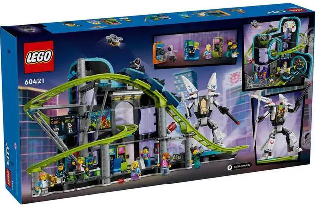 Alt view image 7 of 7 - LEGO 60421 City Robot World Roller-Coaster Park