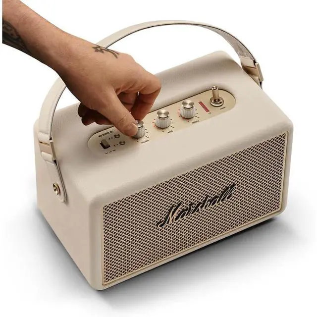 Alt view image 7 of 7 - Marshall KILBURN3CRM Kilburn III Portable Bluetooth Speaker - Cream