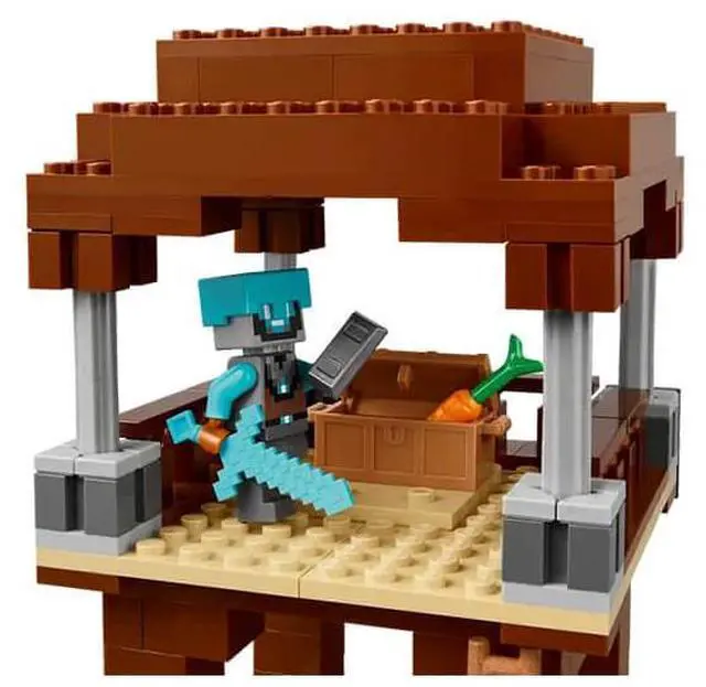 Alt view image 3 of 7 - LEGO 21278 Minecraft The Pillager Outpost and Ravager