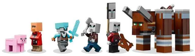 Alt view image 5 of 7 - LEGO 21278 Minecraft The Pillager Outpost and Ravager