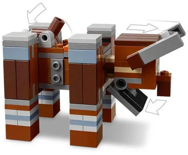Alt view image 6 of 7 - LEGO 21278 Minecraft The Pillager Outpost and Ravager