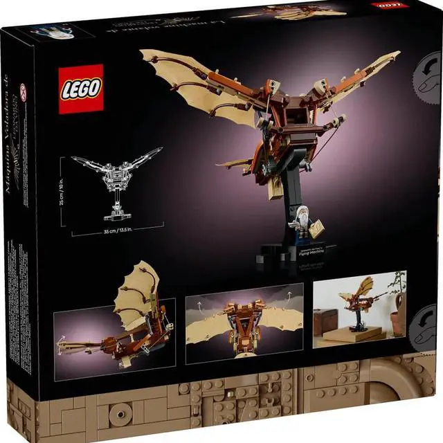 Alt view image 7 of 7 - LEGO 10363 Icons Leonardo da Vinci Flying Machine