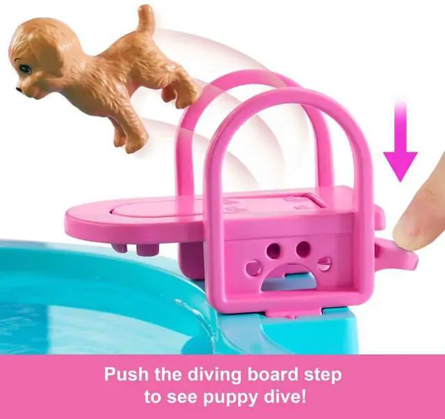 Alt view image 3 of 7 - Mattel JFP01 Barbie Dream Pool 20+ Piece Playset