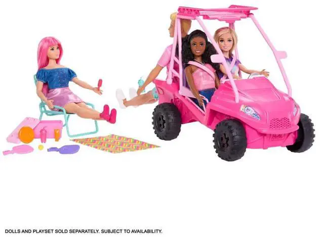 Alt view image 3 of 5 - Mattel JFV68 Barbie Mysteries - Beach Detectives Ultimate Beach Buggy Vehicle Playset