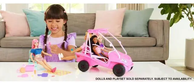 Alt view image 2 of 5 - Mattel JFV68 Barbie Mysteries - Beach Detectives Ultimate Beach Buggy Vehicle Playset