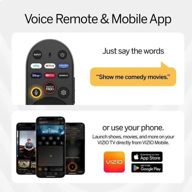 Alt view image 7 of 7 - Vizio 86-Inch 4K UHD LED Smart TV Bundle - Dolby Vision, HDR10+, VRR, Bluetooth, Alexa Compatible, Voice Remote with UAX HDMI Cable, 12-Month CPS Protection and Screen Cleaner with Microfiber Cloth.