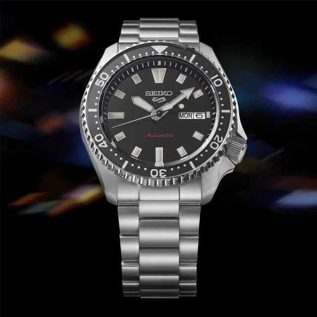 Alt view image 2 of 5 - Seiko SRPL85 5 Sports SKX Collection Automatic Watch - Stainless/Black