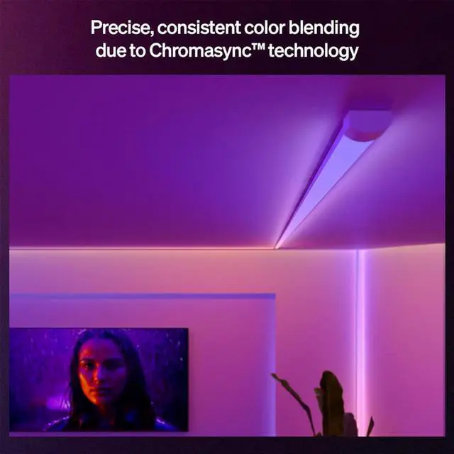 Alt view image 4 of 7 - Hue 608174 OmniGlow White and Color Smart Strip Light - 10 Ft