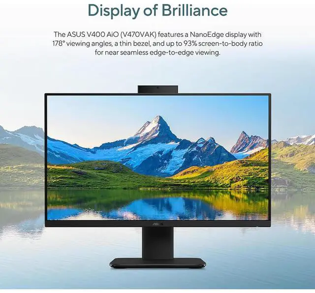Alt view image 4 of 7 - Asus V470VAMS504T 27 inch All-in-One Desktop - Intel I5-13420H - 16GB/1TB - Windows 11 Home