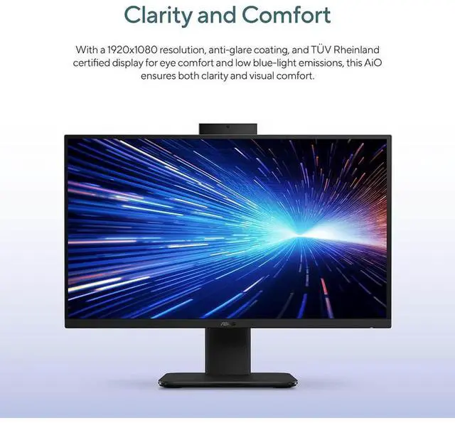 Alt view image 5 of 7 - Asus V470VAMS504T 27 inch All-in-One Desktop - Intel I5-13420H - 16GB/1TB - Windows 11 Home