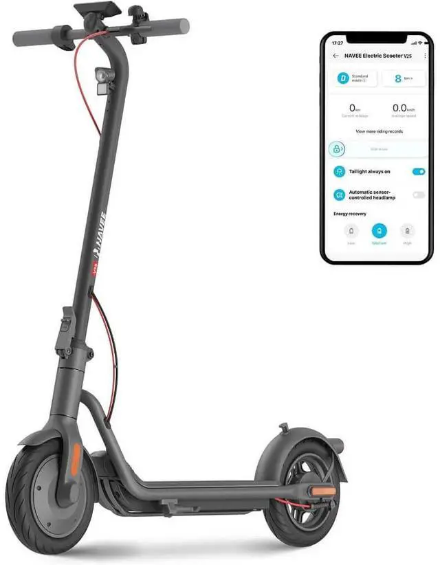 Alt view image 2 of 6 - V25 Electric Scooter - Black