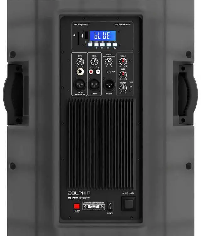 Alt view image 2 of 7 - ELITE 290 Portable Bluetooth Party Speaker - Translucent Black