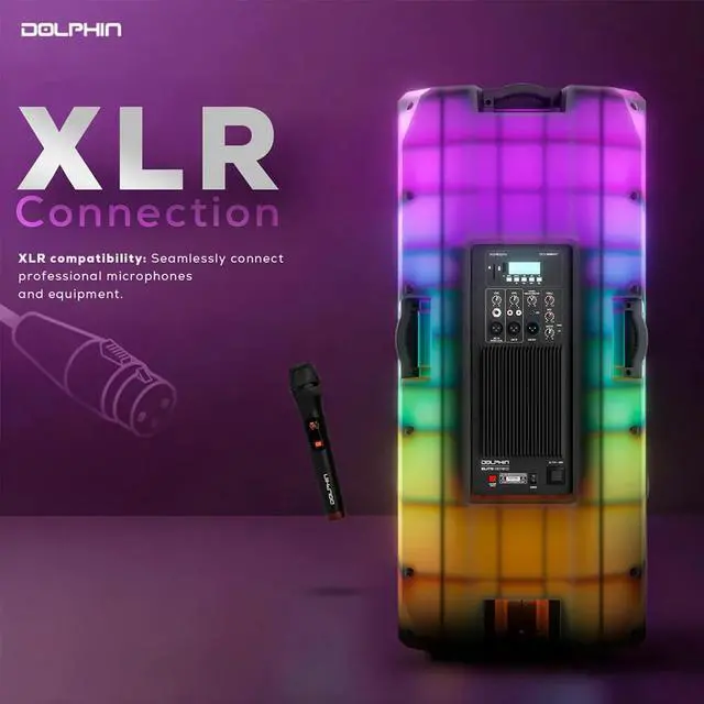 Alt view image 5 of 7 - ELITE 290 Portable Bluetooth Party Speaker - Translucent Black