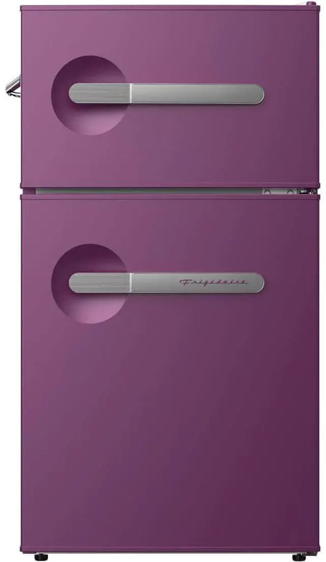 Main image of 3.2 Cu. Ft. Purple Retro Counter Depth Compact Refrigerator with Freezer
