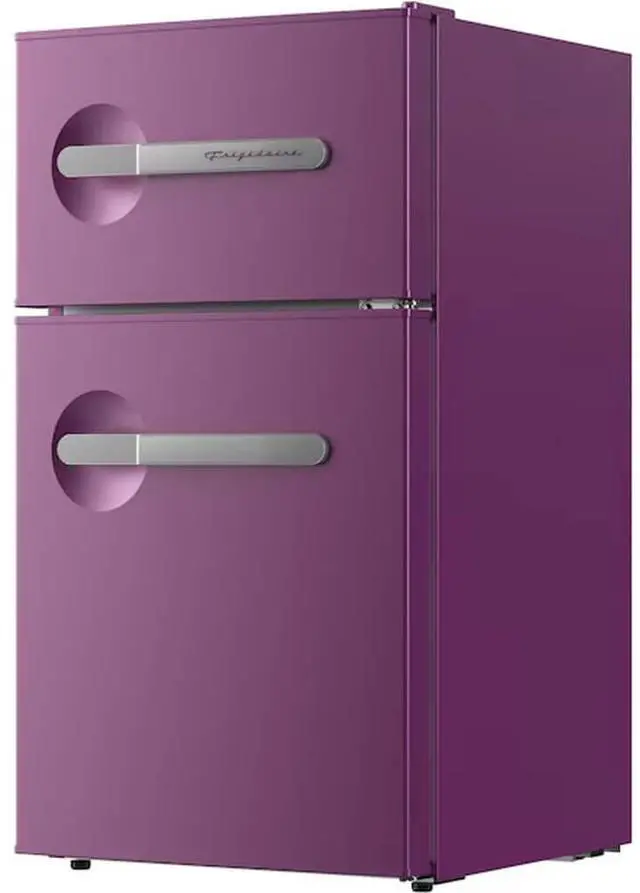 Alt view image 5 of 6 - 3.2 Cu. Ft. Purple Retro Counter Depth Compact Refrigerator with Freezer