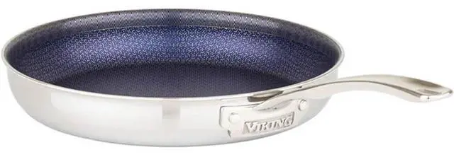 Alt view image 4 of 7 - Viking 2-Piece Stainless 3-Ply Hybrid Plus Nonstick Fry Pan Set
