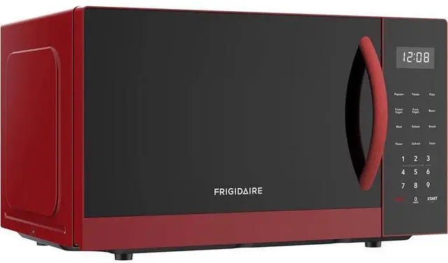Alt view image 2 of 3 - Frigidaire 0.9 Cu. Ft. Red Countertop Microwave