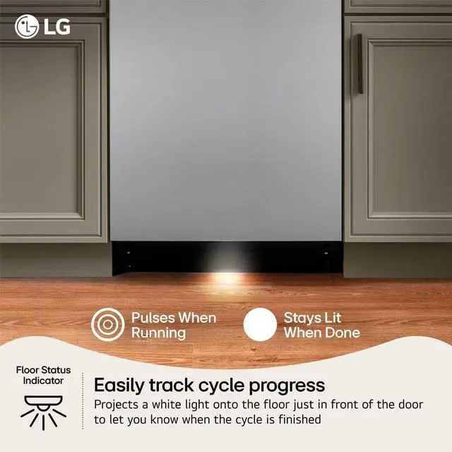 Alt view image 2 of 7 - LG 44 dBA Stainless Top Control Smart Dishwasher
