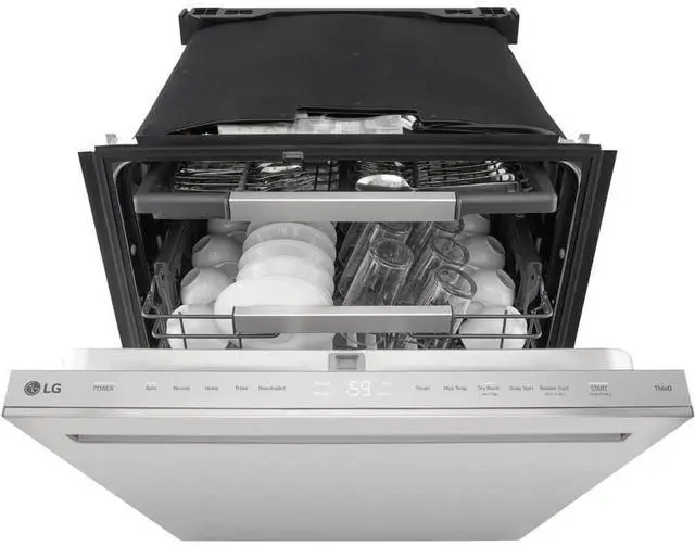 Alt view image 6 of 7 - LG 44 dBA Stainless Top Control Smart Dishwasher