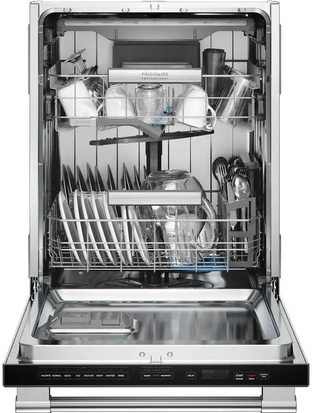 Alt view image 4 of 7 - Frigidaire Professional 45 dBA Stainless Top Control Fully Integrated Dishwasher