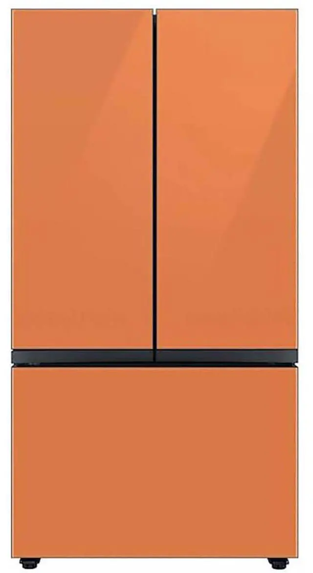 Alt view image 5 of 5 - Bespoke 3-Door French Door Refrigerator Panel - Bottom Panel - Clementine Glass