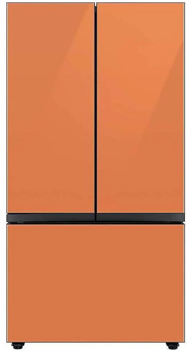 Alt view image 2 of 4 - Bespoke 3-Door French Door Refrigerator Panel - Top Panel - Clementine Glass