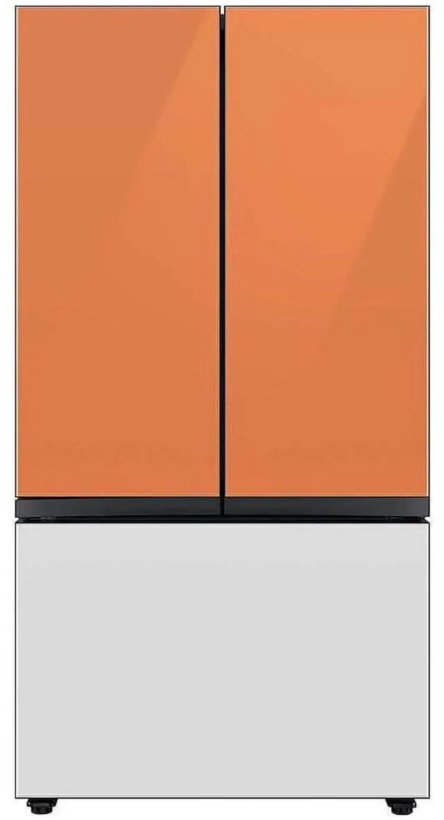 Alt view image 3 of 4 - Bespoke 3-Door French Door Refrigerator Panel - Top Panel - Clementine Glass