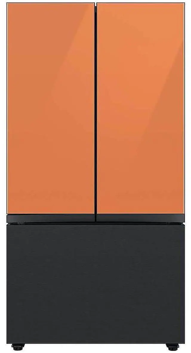 Alt view image 4 of 4 - Bespoke 3-Door French Door Refrigerator Panel - Top Panel - Clementine Glass