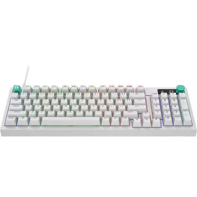 Alt view image 4 of 4 - Logitech 920014239 G316 X 98 Hot Swappable Gasket Mount Wired Gaming Keyboard with Linear Switches and Dial - White