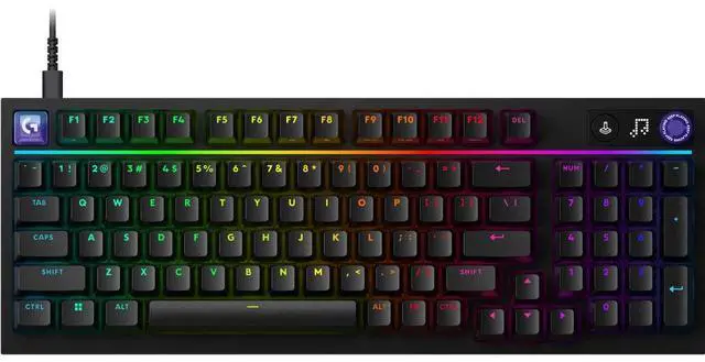 Main image of Logitech 920014183 G316 X 98 Wired Gaming Keyboard with Tactile Switches and Dial - Black