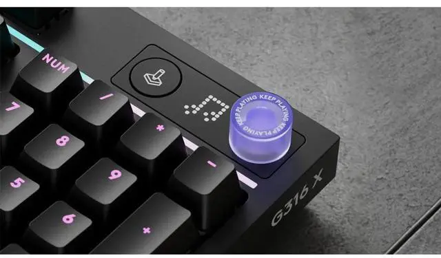 Alt view image 4 of 5 - Logitech 920014183 G316 X 98 Wired Gaming Keyboard with Tactile Switches and Dial - Black