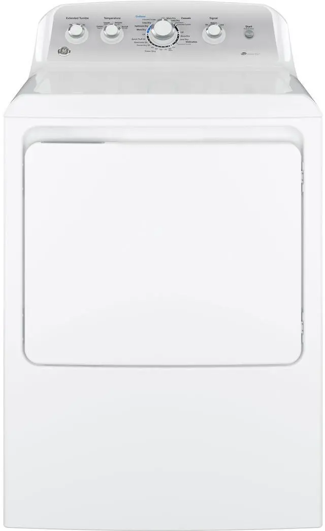 Alt view image 2 of 3 - GE GTD45EASJWS 7.2 Cu. Ft. White Top Load High Efficiency Electric Dryer