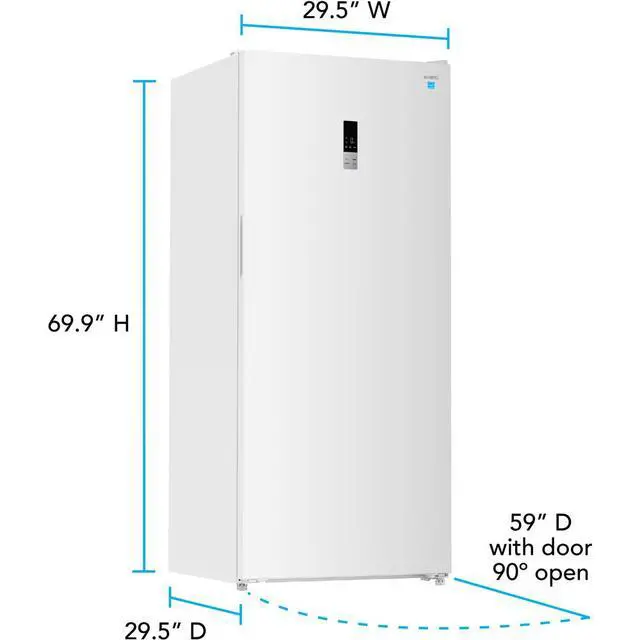 Alt view image 4 of 7 - Avanti AV210VFLJM0W 21 Cu. Ft. White Convertible Upright Counter-Depth Garage Ready Refrigerator / Freezer