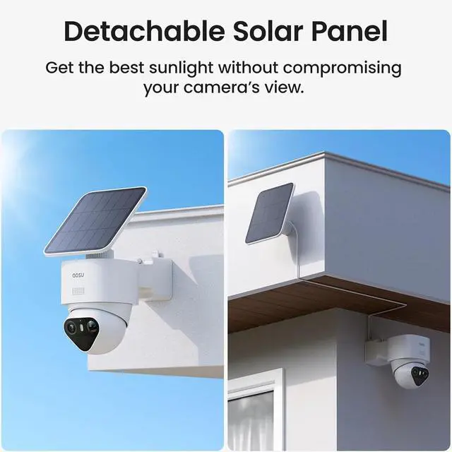 Alt view image 5 of 5 - Aosu C9X11 SolarCam T2 Ultra Solar Powered Smart Security Camera