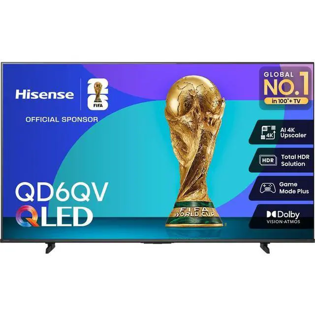 Alt view image 3 of 7 - Hisense 43QD6QV 43 inch Class QD6QV Series 4K QLED UHD Smart VIDAA TV