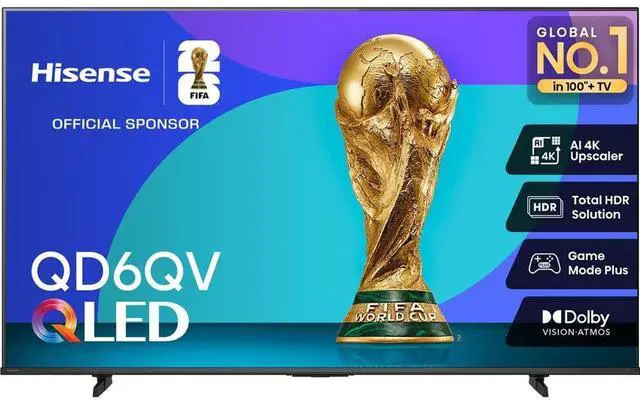 Alt view image 5 of 7 - Hisense 50QD6QV 50 inch Class QD6QV Series 4K QLED UHD Smart VIDAA TV