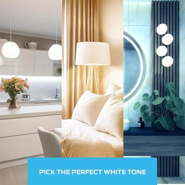 Alt view image 4 of 5 - Monster MBW710044PK Multi-Color and White A19 LED Smart Light Bulbs - 4 Pack