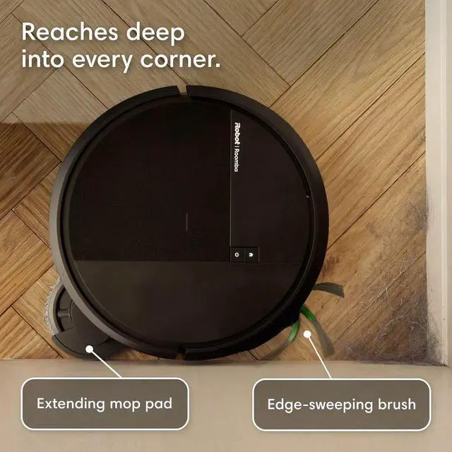Alt view image 4 of 6 - iRobot ROOMBA415COM Roomba Plus 415 Combo Robot Vacuum and Mop Plus AutoWash Dock - Black