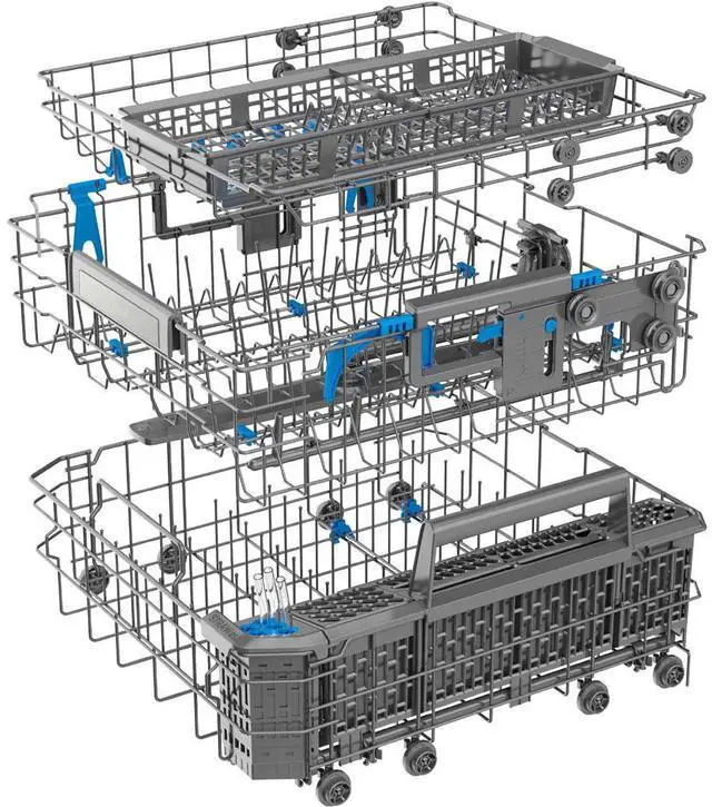 Alt view image 6 of 7 - Midea MDT24P7CST 44 dBA Stainless Top Control Smart Dishwasher
