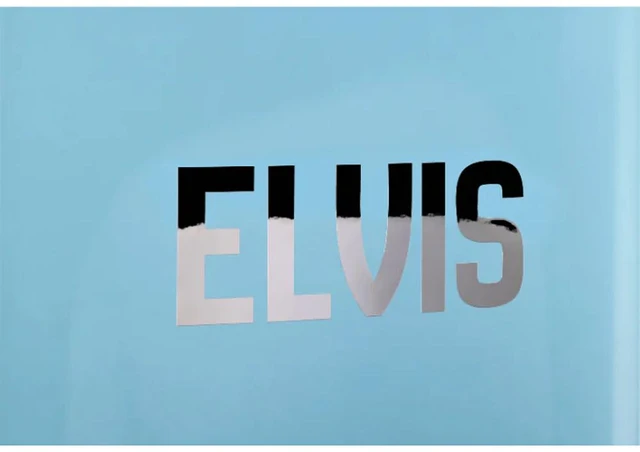 Alt view image 3 of 7 - UNIQUE UGP340LEAC 12 Cu. Ft. Elvis Blue Counter-Depth Retro Bottom Freezer Refrigerator