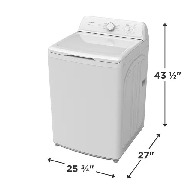 Alt view image 2 of 6 - Frigidaire FLVW7000AW 4.1 Cu. Ft. White Top Load High Efficiency Washer