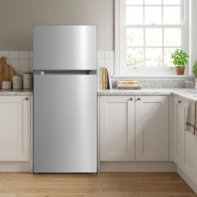 Alt view image 2 of 6 - Element ERT16CGDS 16 Cu. Ft. Stainless Top Freezer Refrigerator