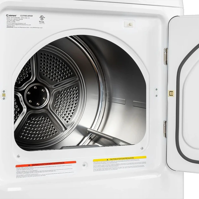 Alt view image 6 of 6 - Element ETD7027ECW 7 Cu. Ft. White Top Load Electric Dryer