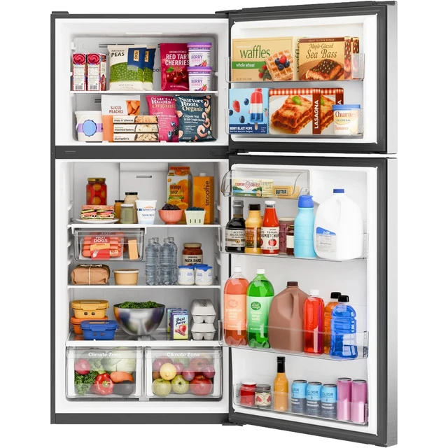 Alt view image 2 of 7 - GE GPS19KYZFS 19 Cu. Ft. Stainless Garage Ready Top Freezer Refrigerator