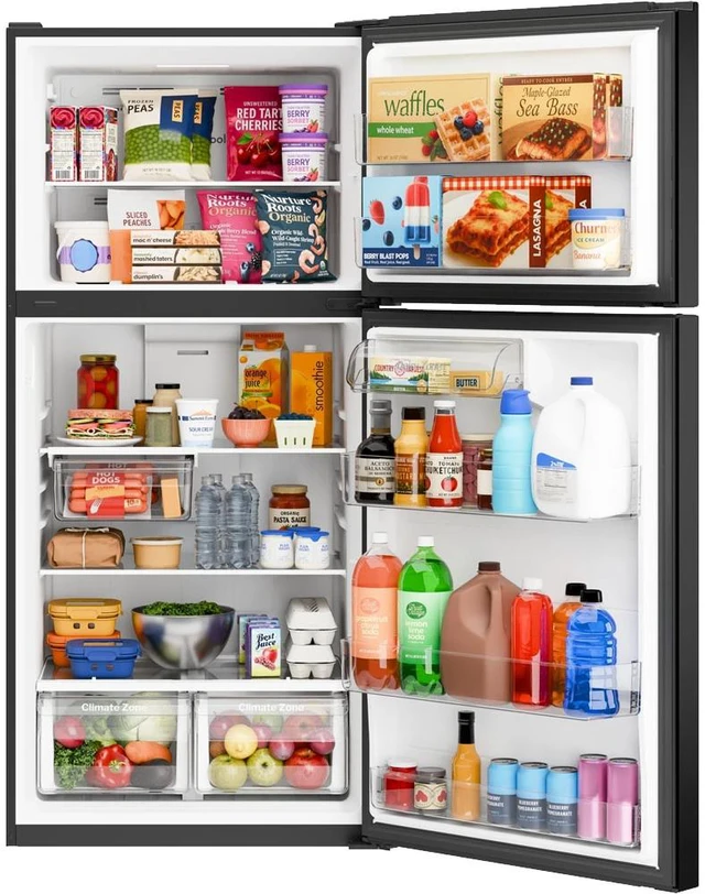 Main image of GE GPS19KGZBB 19 Cu. Ft. Black Garage Ready Top Freezer Refrigerator
