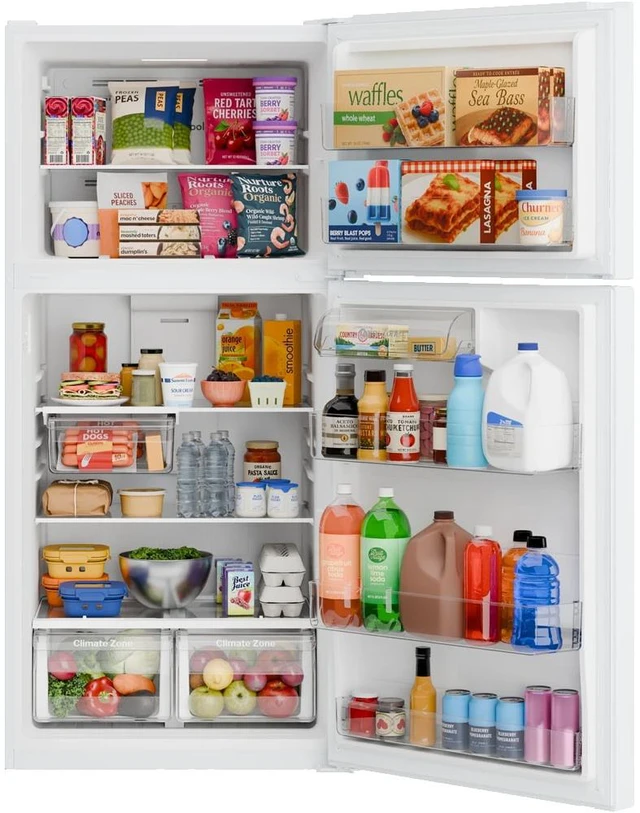 Alt view image 5 of 7 - GE GPS19KGZWW 19 Cu. Ft. White Garage Ready Top Freezer Refrigerator