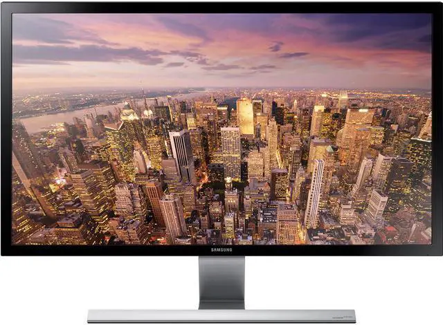 Alt view image 10 of 11 - SAMSUNG UD590 Series U28D590D 28" UHD Monitor with Metallic Easel Stand 1ms 4K HDMI Widescreen LED Backlight TN Panel 370 cd/m2 1000:1 - Black
