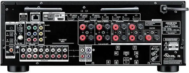 Alt view image 10 of 12 - Onkyo TX-NR646 7.2 Network Ch A/V Receiver with Wi-Fi & Bluetooth