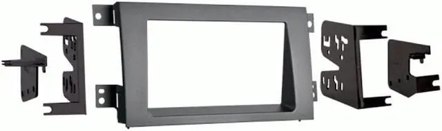 Alt view image 7 of 9 - 2005 - 2008 Honda Ridgeline Double DIN Stereo Installation Kit - 95-7870G - Gray
